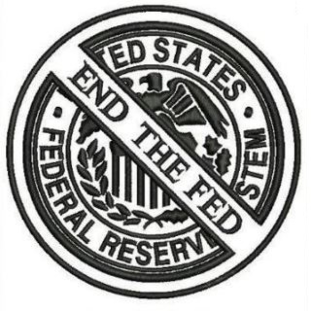 NEW FUNNY NOVELTY IRON ON PATCH END THE FED SYMBOL 1PCS